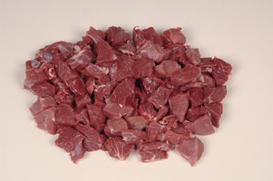 Leg – dice and meaty bones Meat Cut Spec Step 12